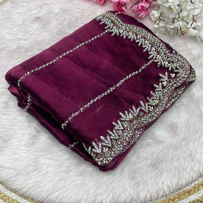 Luxury Jimmy Choo Saree with Free Blouse | Premium Elegant Collection