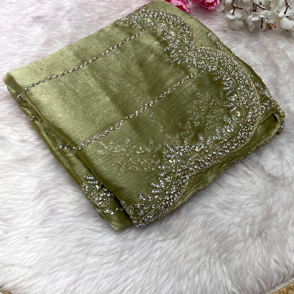 Luxury Jimmy Choo Saree with Free Blouse | Premium Elegant Collection