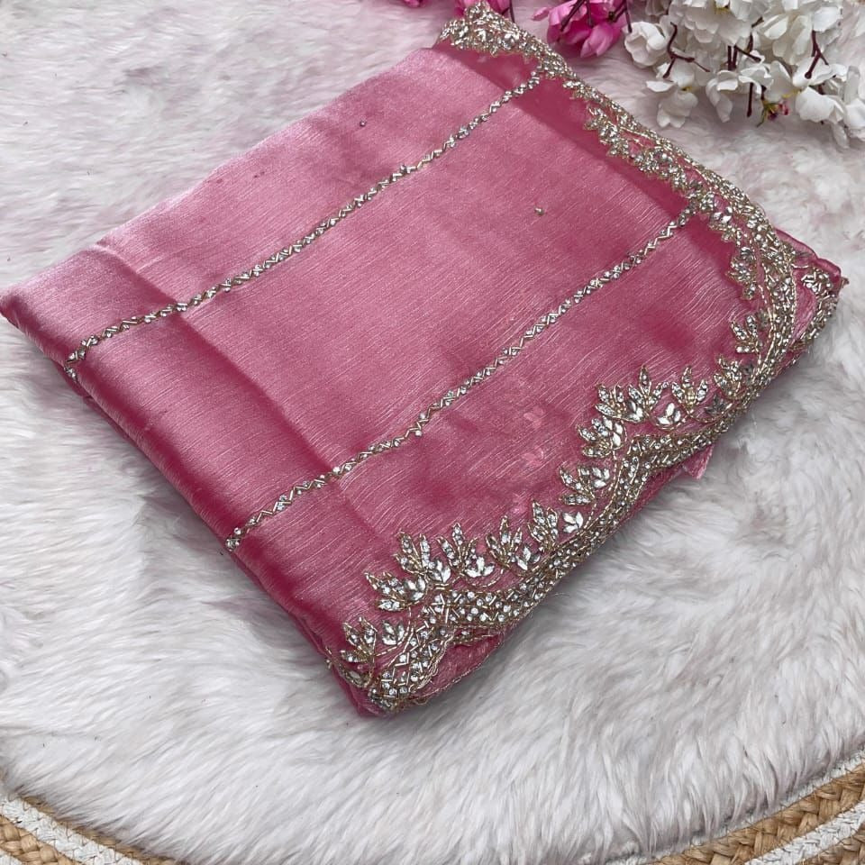 Luxury Jimmy Choo Saree with Free Blouse | Premium Elegant Collection