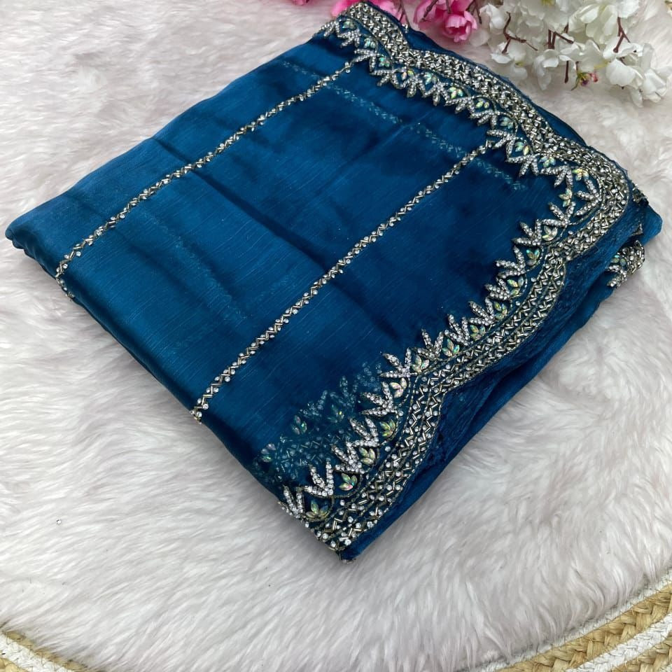 Luxury Jimmy Choo Saree with Free Blouse | Premium Elegant Collection